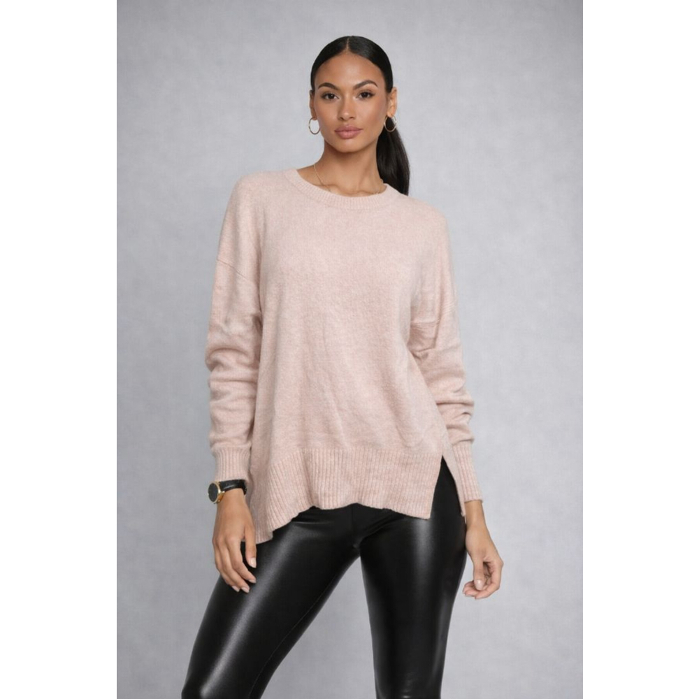 NWOT Treasure & Bond Beige Crewneck Sweater Cotton Blend Oversized S